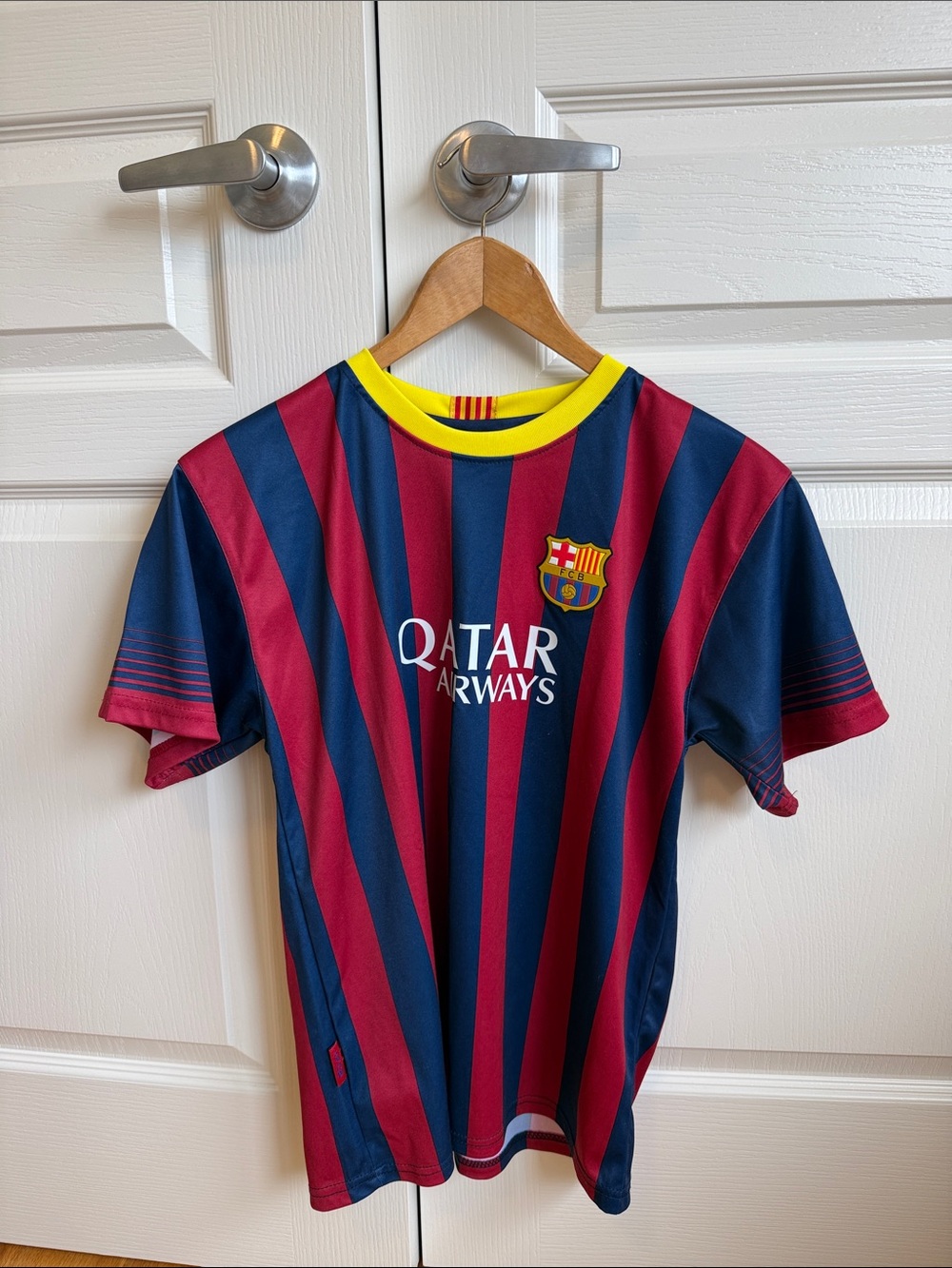 FC Barcelona Kids' Home Jersey - Navy & Maroon